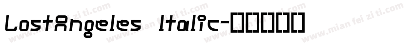 LostAngeles ltalic字体转换